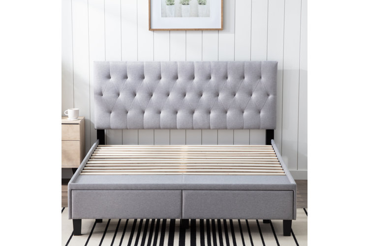 Tantallon storage deals upholstered platform bed